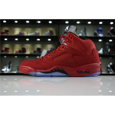 Mens Air Jordan 5 "Red Suede" University Red/Black 136027-602