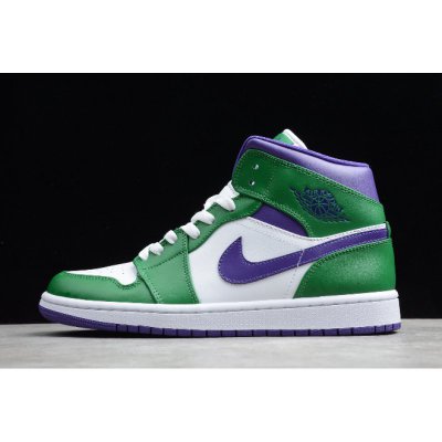 2020 Air Jordan 1 Mid "Hulk" Aloe Verde/Court Purple 554724-300