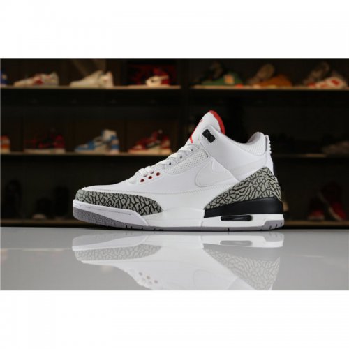 Air Jordan 3 "JTH" White/White-Fire Red-Black AV6683-160
