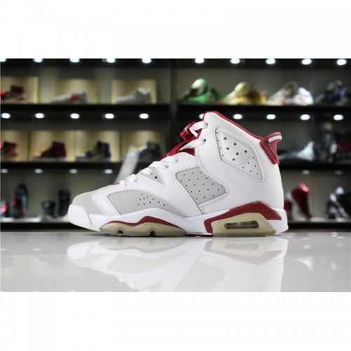 New Air Jordan 6 VI "Hare" White/Pure Platinum-Gym Red 384664-11