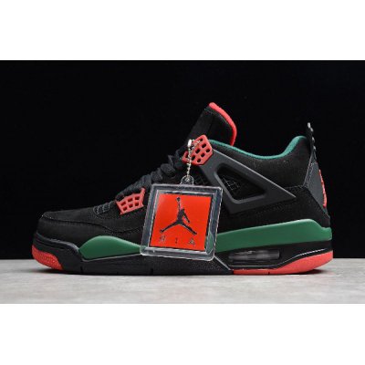 2019 Air Jordan 4 NRG Black/Gorge Green-Varsity Red AQ3816-063
