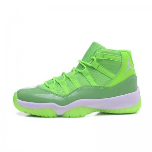 New Air Jordan 11 GS "Neon Green" PE Basketball Shoes