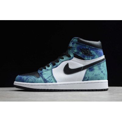 2020 Air Jordan 1 High OG "Tie Dye" White/Black-Aurora Green CD0