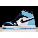 2019 Air Jordan 1 Retro High OG "UNC Patent" Obsidian/Blue Chill