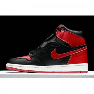 New Air Jordan 1 High OG "Banned" Fleece Lined Black-Varsity Red