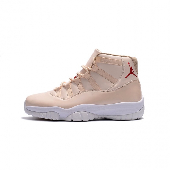 New Air Jordan 11 "Maroon" Light Pink/White Basketball Shoes - Click Image to Close