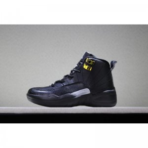 Kid's Air Jordan 12 "The Master" Black/Rattan-White-Metallic Gol