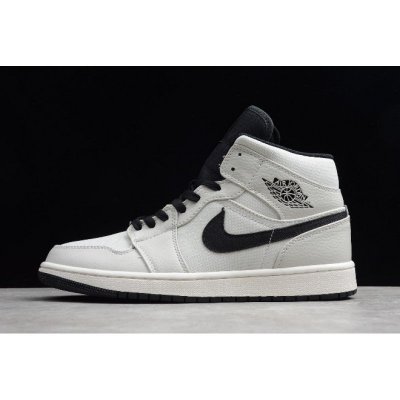 Air Jordan 1 Mid SE "Canvas" Light Bone/Cone-Black-Sail 852542-0