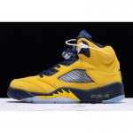 2019 Air Jordan 5 SP "Michigan" Amarillo/College Navy CQ9541-704