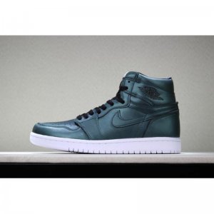 New Air Jordan 1 High "Chameleon" Dark Green/Black-White 2018 Fr