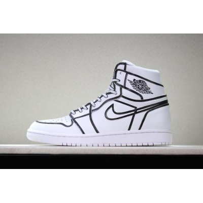 2018 Joshua Vides x Air Jordan 1 "Comic 3D Pencil" White Hand-Pa