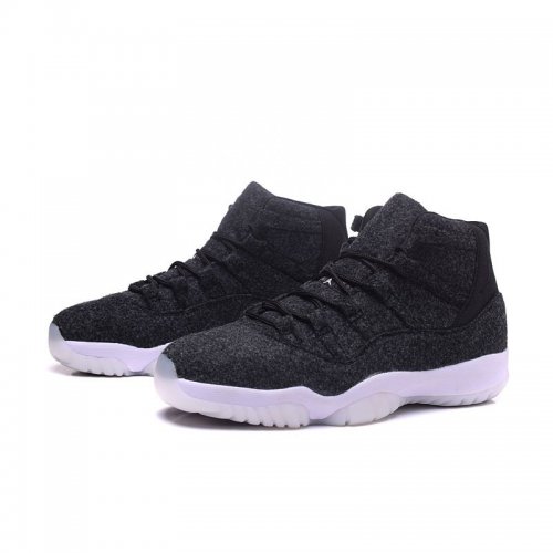 Men's and Women's Air Jordan 11 "Wool" Dark Grey/Metallic Silver