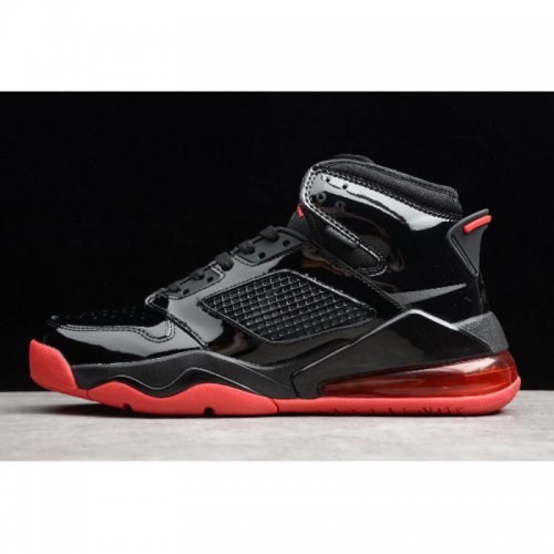 2019 Jordan Mars 270 "Patent Bred" Black/White-Gym Red CD7070-00