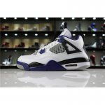 Mens Air Jordan 4 Retro "Motorsport" White/Game Royal-Black 3084