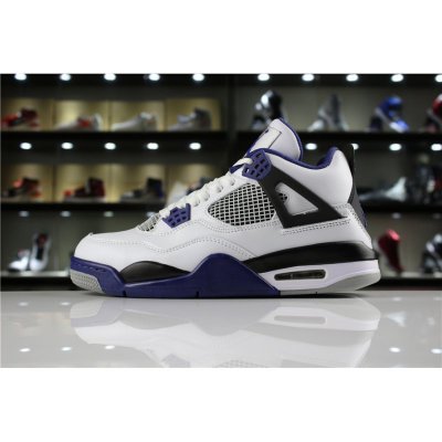 Mens Air Jordan 4 Retro "Motorsport" White/Game Royal-Black 3084