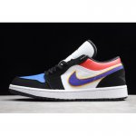 2019 Air Jordan 1 Low Lakers Top 3 Black/Court Purple/University
