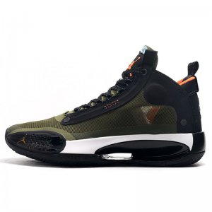 2019 Air Jordan 34 XXXIV Olive/Black-Orange-White For Sale
