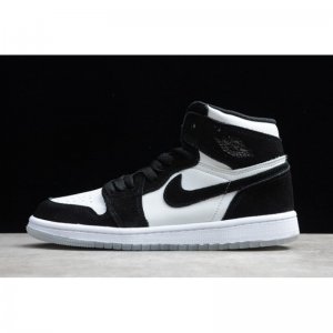 2019 Kid's Air Jordan 1 Mid SE "Panda" White/Black-Teal Tint BQ6