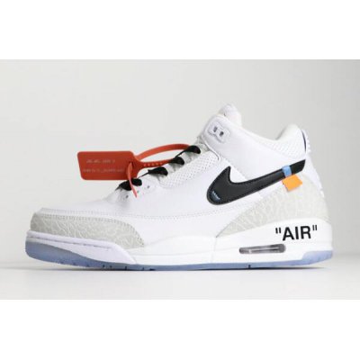 Off-White x Air Jordan 3 Pure White/Black Men's Size For Sale