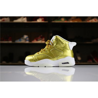 Kid's Air Jordan 6 Retro Pinnacle Metallic Gold For Sale