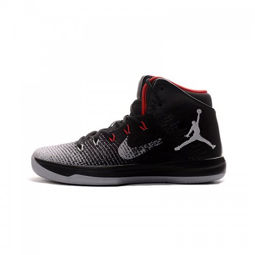 Air Jordan XXX1 Black/Wolf Grey-Red For Sale