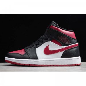 2019 Air Jordan 1 Mid Bred Toe 554724-066 For Sale