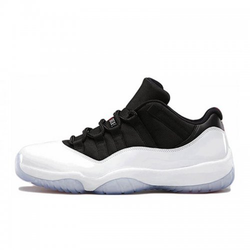 Men's Air Jordan 11 Retro Low White/Black-True Red Basketball Sh