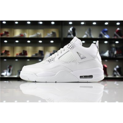Air Jordan 4 IV "Pure Money" White/Metallic Silver 308497-100