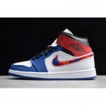 2020 Air Jordan 1 Mid Multi-Color Swoosh 852542-146