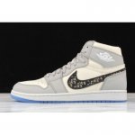 2020 Dior x Air Jordan 1 High OG Wolf Grey/Sail-Photon Dust-Whit