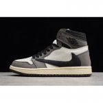 2019 Air Jordan 1 High OG TS SP Travis Scott Sail/Black-Grey CD4