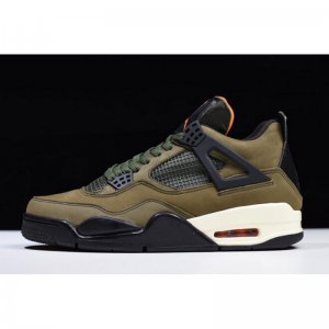 Air Jordan 4 "Undefeated" Olive Green/Black-Orange For Sale