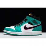 Air Jordan 1 Mid SE "South Beach" Turbo Green/Black/Hyper Pink/O