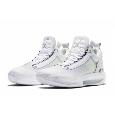 2020 Air Jordan 34 Low "Crispy" White/Metallic Silver-Pure Plati