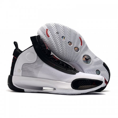 2020 Air Jordan 34 GS "Bred" White/Orbit Red For Sale