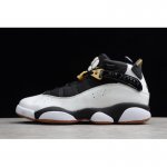 2019 Air Jordan 6 Rings GG White/Black-Metallic Gold-Gum 323399-