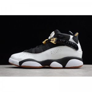 2019 Air Jordan 6 Rings GG White/Black-Metallic Gold-Gum 323399-