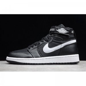 2019 Air Jordan 1 High Strap Black/Dark Grey-White 342132-003