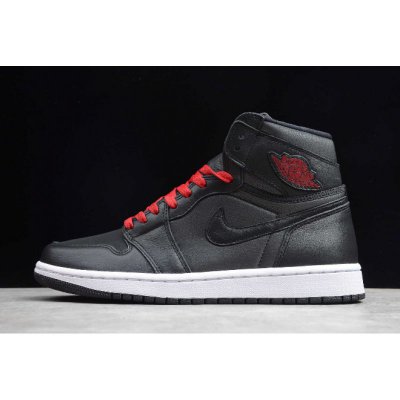 2020 Air Jordan 1 High OG "Black Satin" Black/Gym Red-White 5550