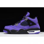 2018 Travis Scott x Air Jordan 4 "Purple" 308497-510 For Sale
