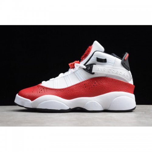 2019 Air Jordan 6 Rings White/Black-University Red 322992-120