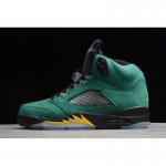 2020 Air Jordan 5 "Oregon Ducks" Green/Black-Yellow 454803-535