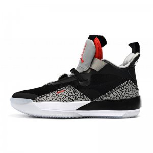Air Jordan 33 XXXIII Black Cement Elephant Print For Sale