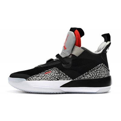 Air Jordan 33 XXXIII Black Cement Elephant Print For Sale