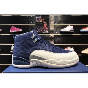 Air Jordan 12 "International Flight" College Navy/Sail-Universit