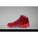Kid's Air Jordan 5 Retro "Red Suede" University Red/Black Free S