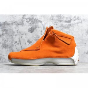Air Jordan 18 "Orange Suede" Campfire Orange/Campfire Orange-Sai