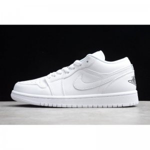 2019 Nike Air Jordan 1 Low White/Black 553560-101 For Sale