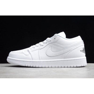 2019 Nike Air Jordan 1 Low White/Black 553560-101 For Sale
