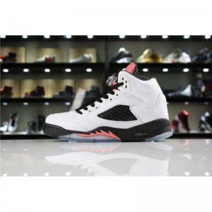 Air Jordan 5 GS Sunblush White/Sunblush-Black 440892-115 For Sal